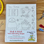 Stick & Stitch Embroidery Sheet-Always Time For Tea-The Art of Home-SS-005