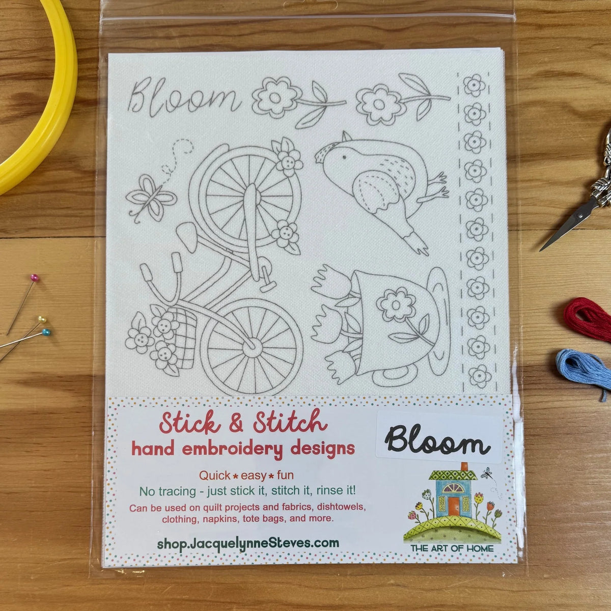 Stick & Stitch Embroidery Sheet-Bloom-The Art of Home-SS-002