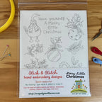 Stick & Stitch Embroidery Sheet-Merry Little Christmas-The Art of Home-SS-011