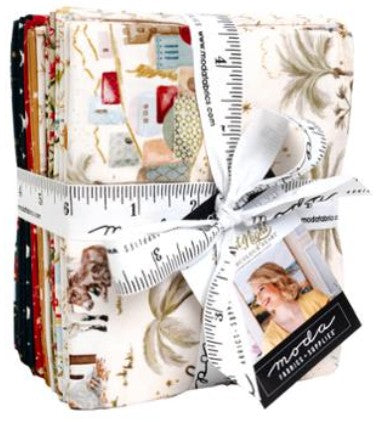 Silent Night -Fat Quarter Bundle 20pcs-by Watercolour Heart for Moda-40050AB