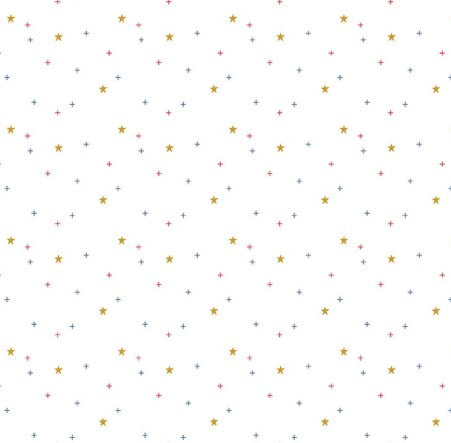 Sparkler-Star White-Riley Blake Designs-SC651-White