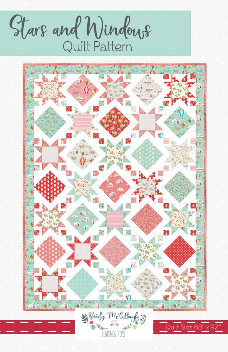 Stars and Windows Quilt Pattern-Beverley McCullough-P138-STARSANDWINDOWS