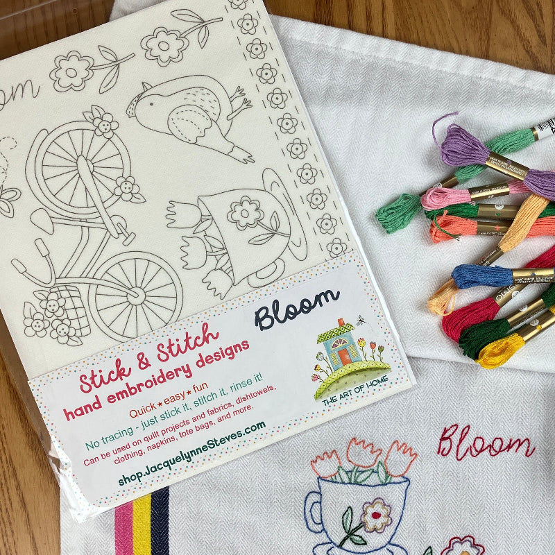Stick & Stitch Embroidery Sheet-Bloom-The Art of Home-SS-002