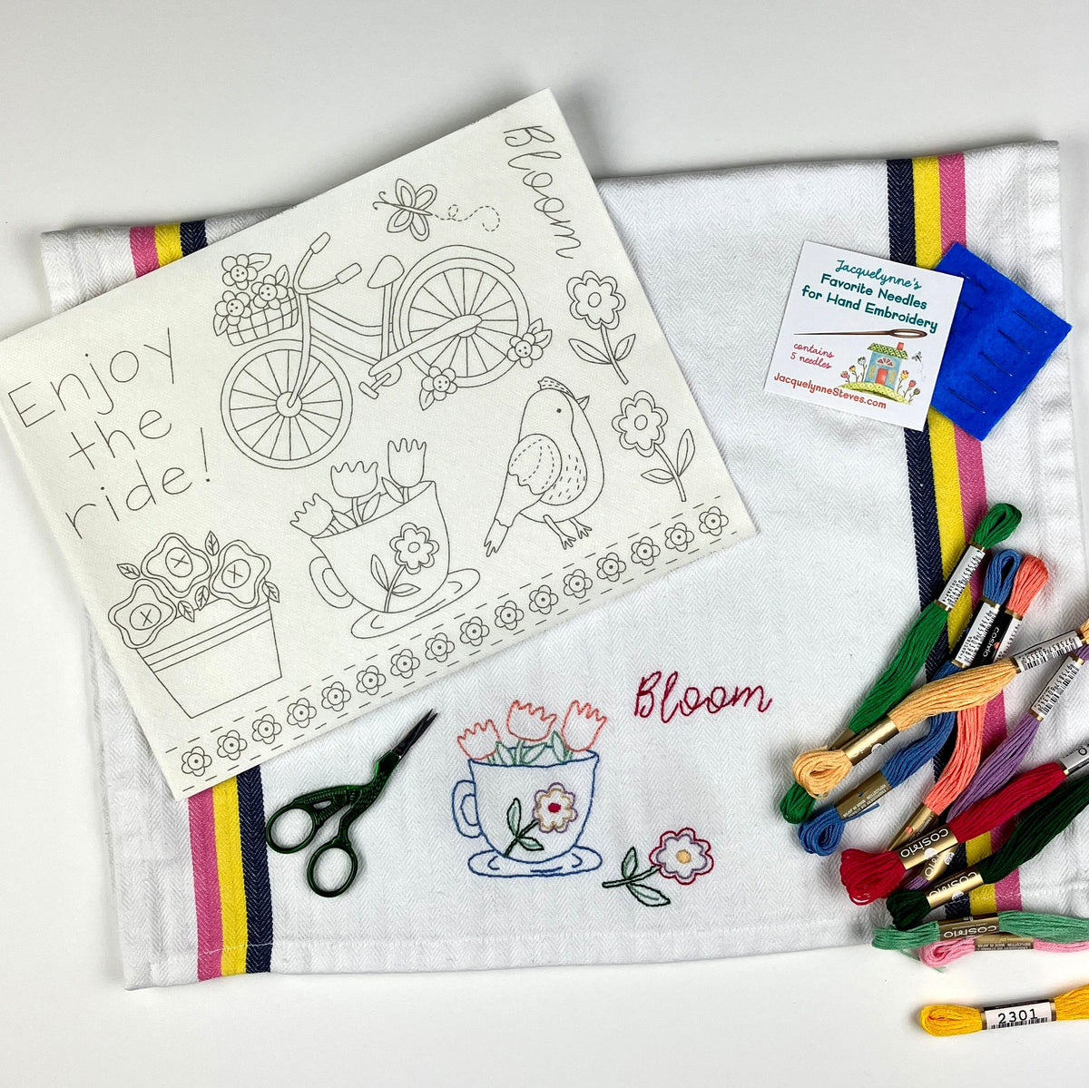 Stick & Stitch Embroidery Sheet-Bloom-The Art of Home-SS-002