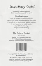Strawberry Social-By Margot Languedoc Designs-The Pattern Basket-TPB 1316