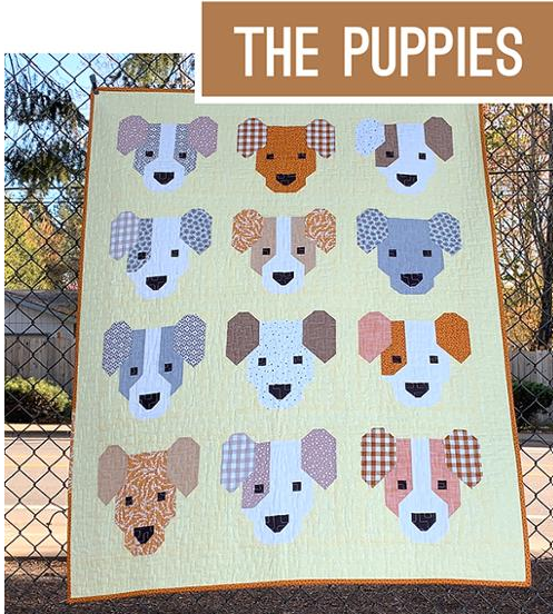 The Puppies-By Elizabeth Hartman-Patterns by Elizabeth Hartman-EH 057