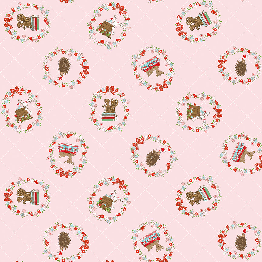 Whimsical Woodland -Curated PINK 9 Pc FQB-Riley Blake Designs-CFQ-WW-Pink9