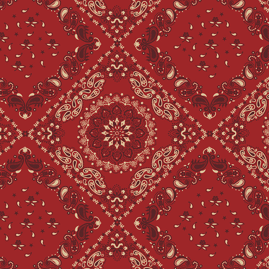 Wideback Bandana Red-108/109" -Windham Fabrics -53188W-1