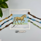 Horse Needlepoint Kit -Blue Poppy Designs-NP64-EQU-004