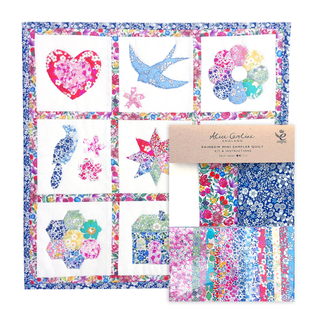 Liberty Tana Lawn® Fabric Rainbow Mini Sampler Quilt Kit-Alice Caroline-Liberty 203