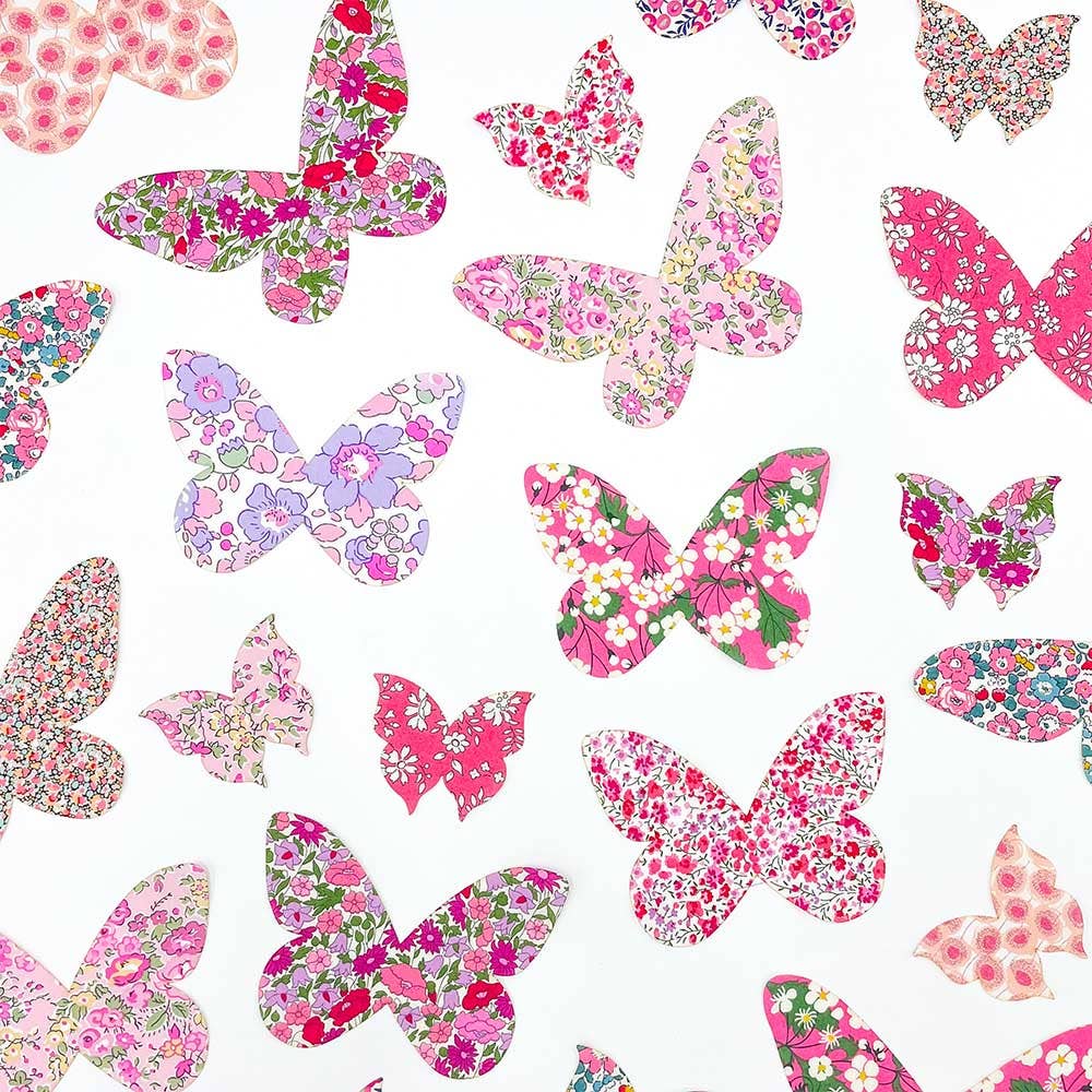 Pre-Cut Liberty Tana Lawn® Fabric Butterflies | Craft Kits-Alice Caroline-Liberty Tana Lawn PC101