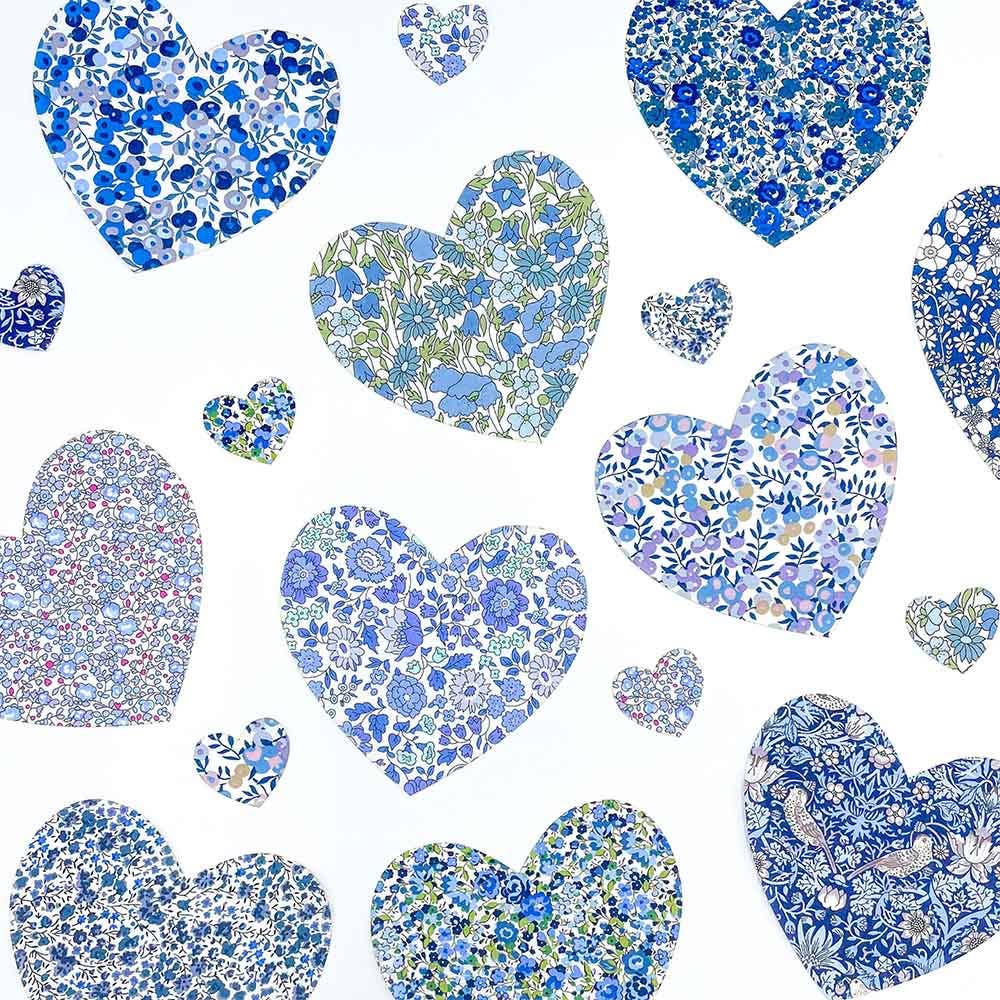 Pre-Cut Liberty Tana Lawn® Fabric Hearts | Craft Kits-Alice Caroline-Liberty Tana Lawn PC100
