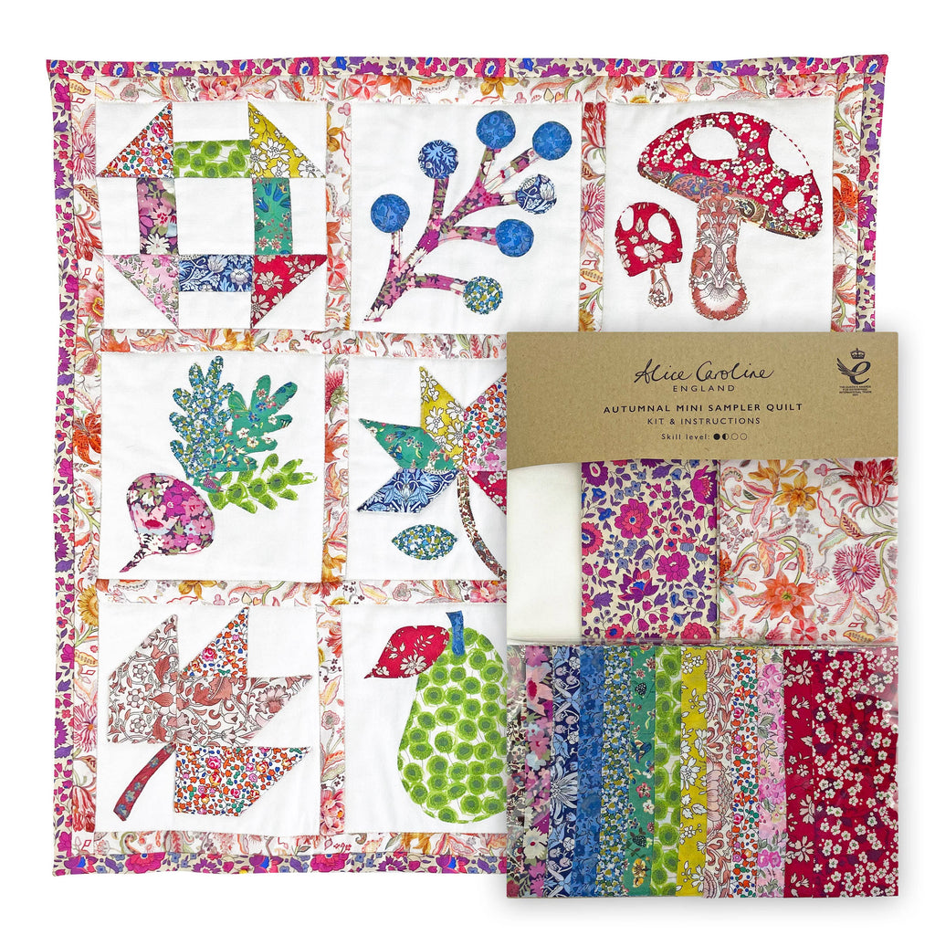 Liberty Tana Lawn® Fabric Autumnal Mini Sampler Quilt Kit-Alice Caroline-Liberty Mini 201
