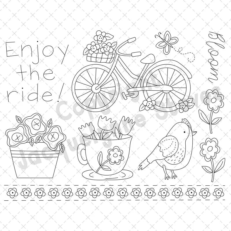 Stick & Stitch Embroidery Sheet-Bloom-The Art of Home-SS-002