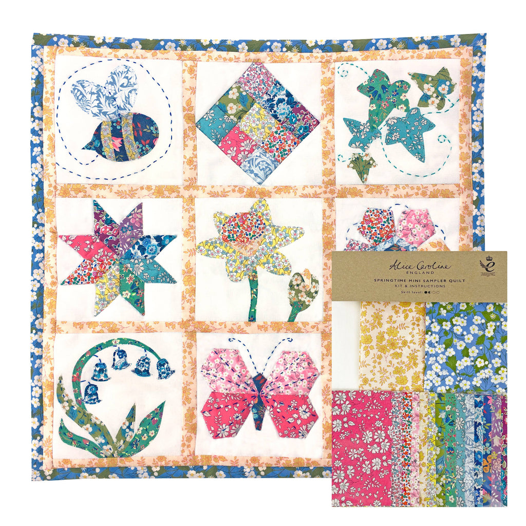 Liberty Tana Lawn® Fabric Springtime Mini Sampler Quilt Kit-Alice Caroline-Liberty Mini 200