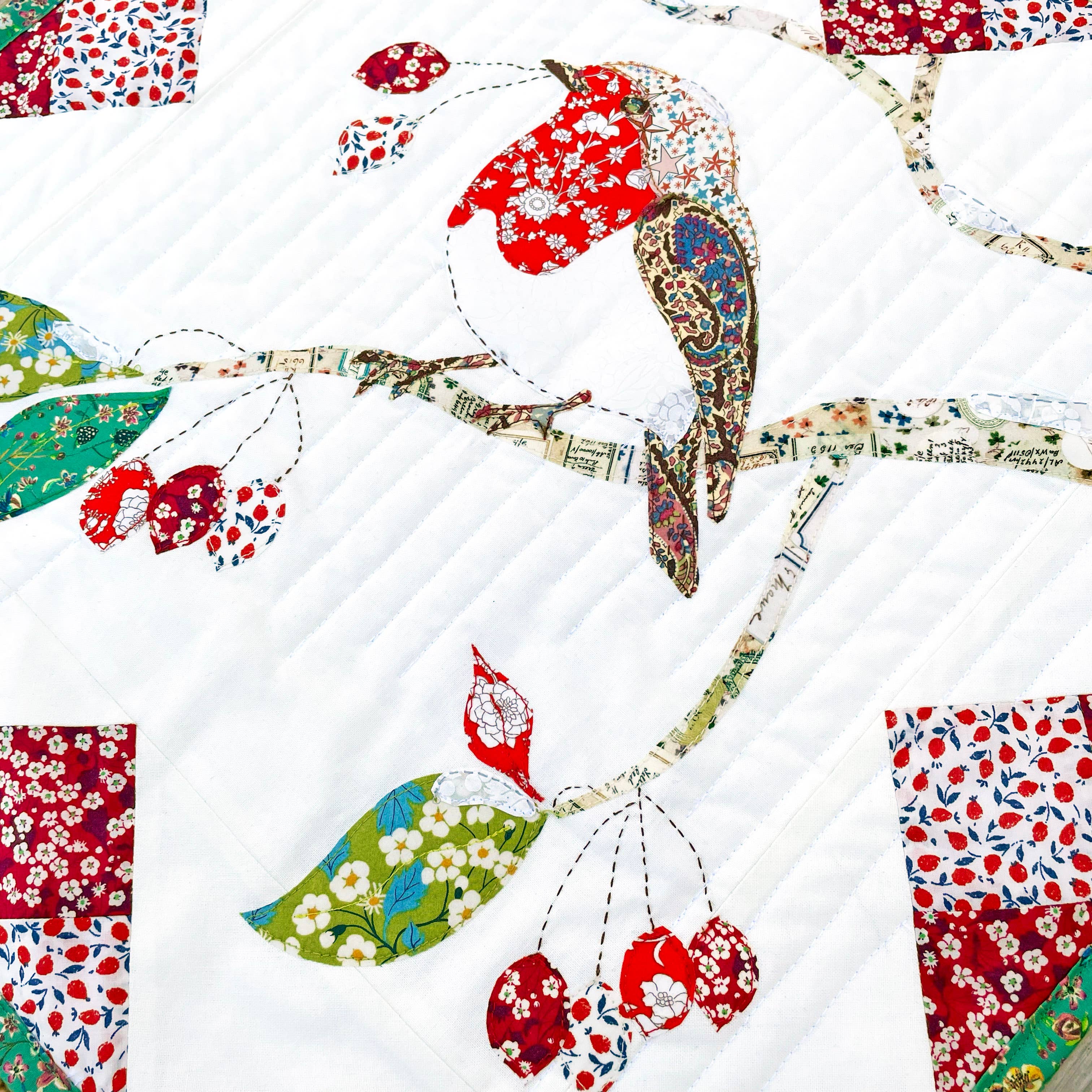 Liberty Tana Lawn® Fabric Robin Cushion Kit-Alice Caroline-Christmas-Liberty 204