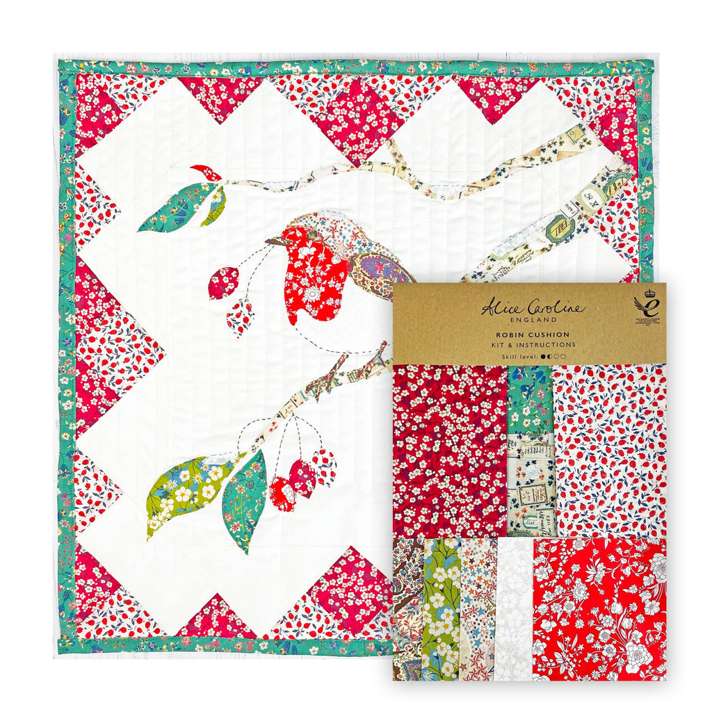 Liberty Tana Lawn® Fabric Robin Cushion Kit-Alice Caroline-Christmas-Liberty 204