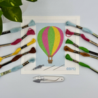 Hot Air Balloon Needlepoint Kit - Blue Poppy Designs-NP64-OBJ-015