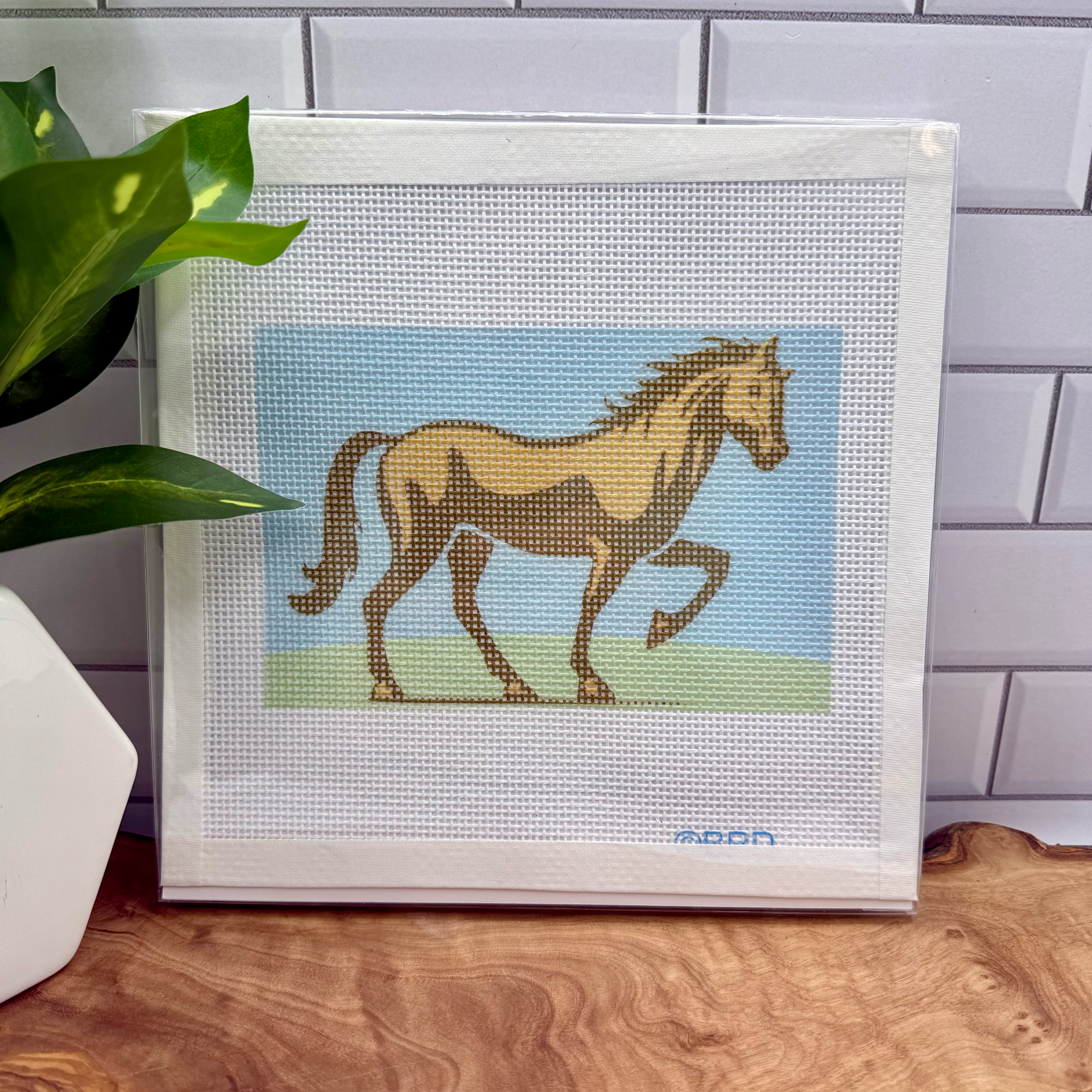 Horse Needlepoint Kit -Blue Poppy Designs-NP64-EQU-004