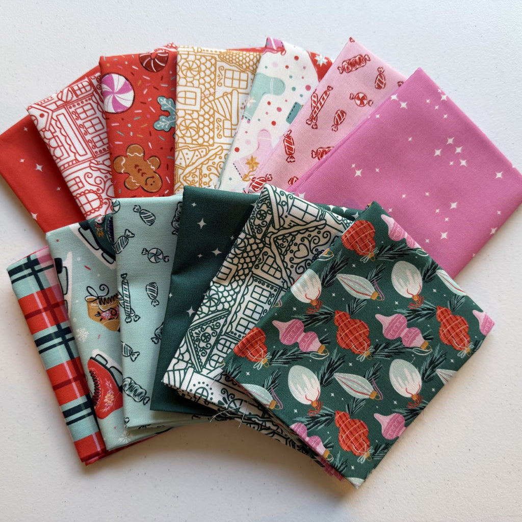 Jolly Tidings-Fat Quarter Bundle 13 Pcs-Cloud9-FQB-JollyTidings